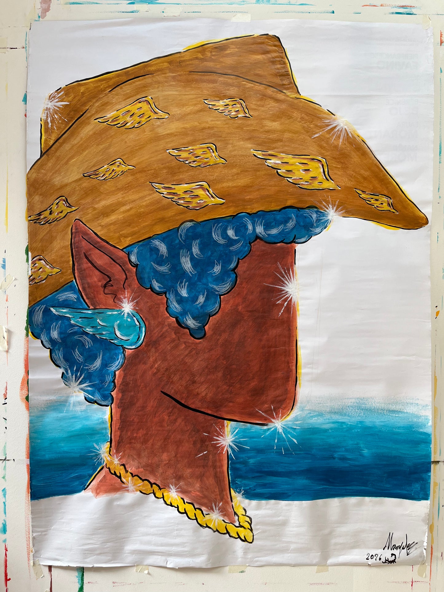 Affiche Cow-boy Ailé