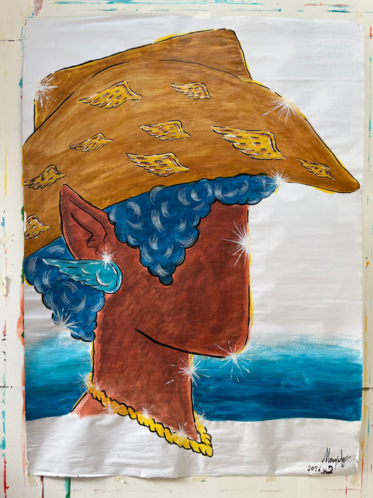 Affiche Cow-boy Ailé