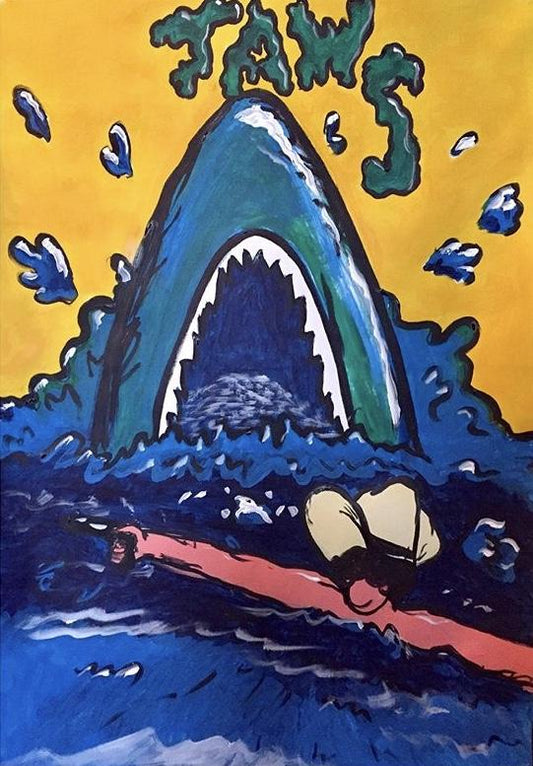 Tableau Jaws Jakman - Cowboy - Dents De La Mer - Requin